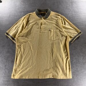 Grand Slam Polo Shirt Mens XL Yellow Excellent Short Sleeve Pocket Performance